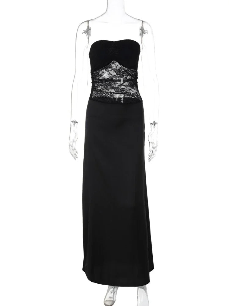 Clara Vestido Elegante Negro