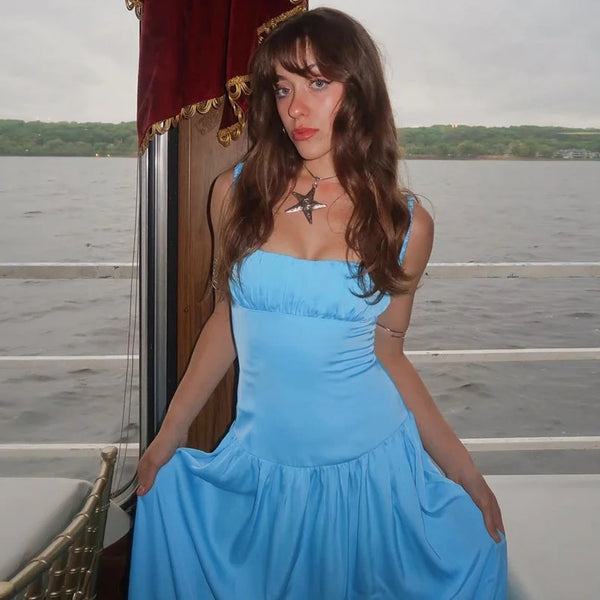 Spaghetti Vestido Maxi