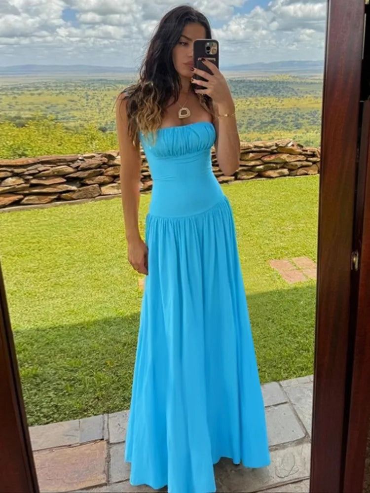 Spaghetti Vestido Maxi