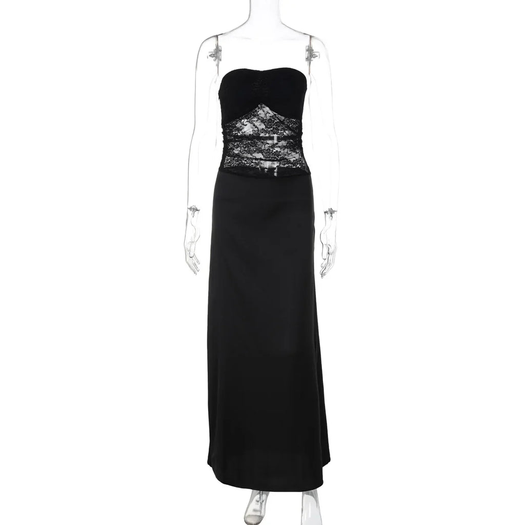 Clara Vestido Elegante Negro